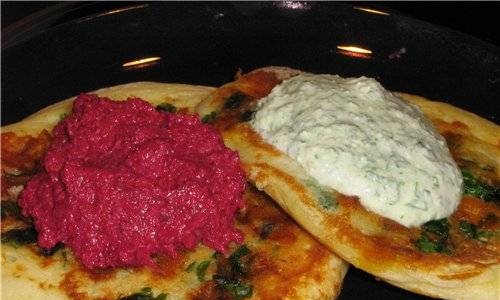 Beetroot spread for pancakes