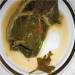 Cabbage rolls in rhubarb leaves