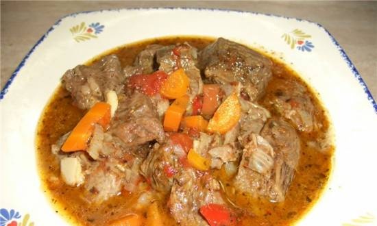 Veal stew in gravy (Panasonic SR-TMH 18)