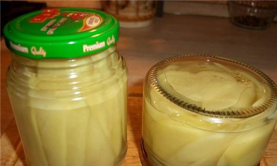 Pickled ginger (canned)