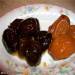 Pickled prunes and dried apricots