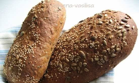 Multigrain bread on rye sourdough