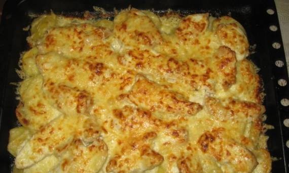 Chicken breast with cheese "Favorite dish"