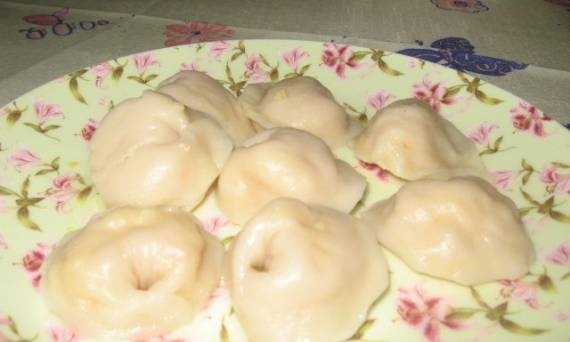 Dumplings met gierst en pompoen