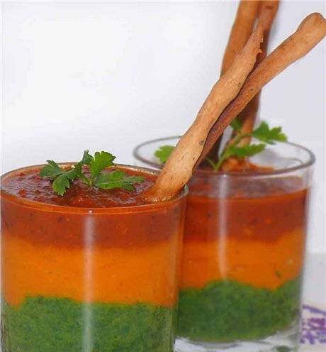 Vegetable puree soup "Make way for spring!"