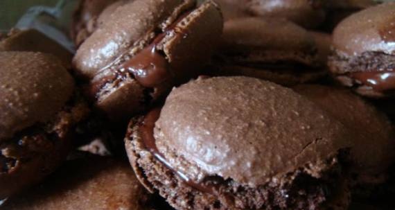 Czekoladowe makaroniki (Macarons au chocolat)