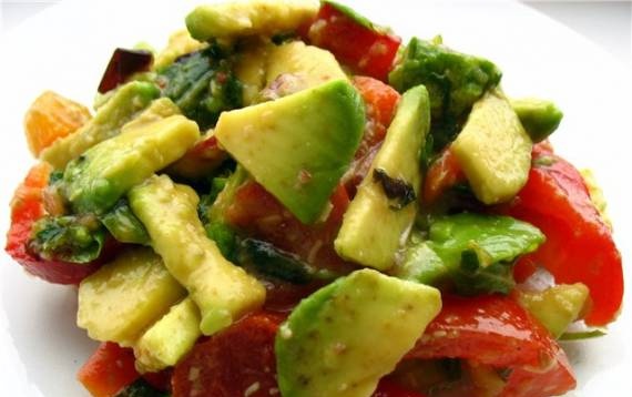 Avocado salad with Caesar dressing