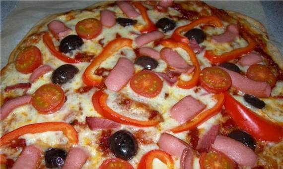 פיצה מחמצת דגנים מלאים