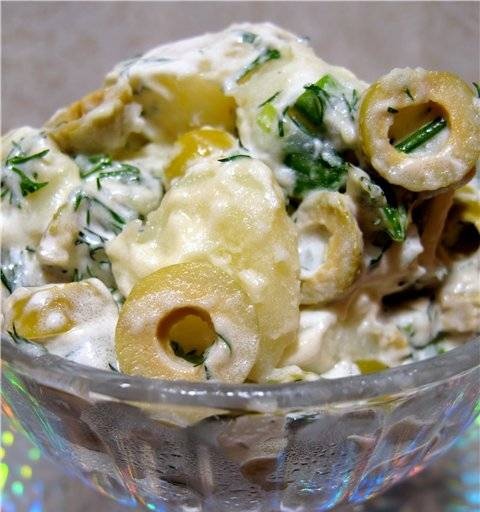 Insalata di patate con olive