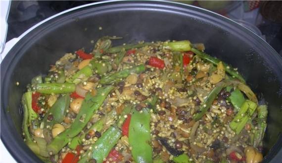 Pilaf vegetariano con quinoa