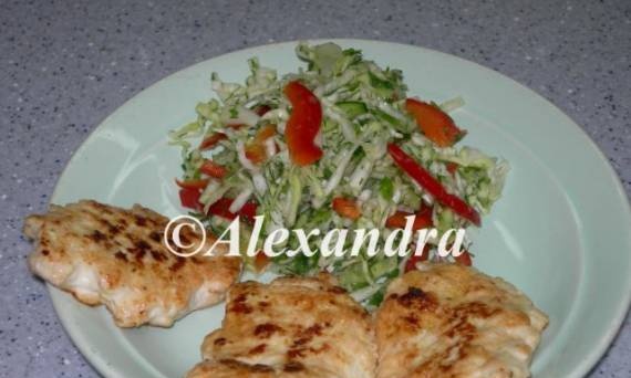 Turkey cutlets with cottage cheese