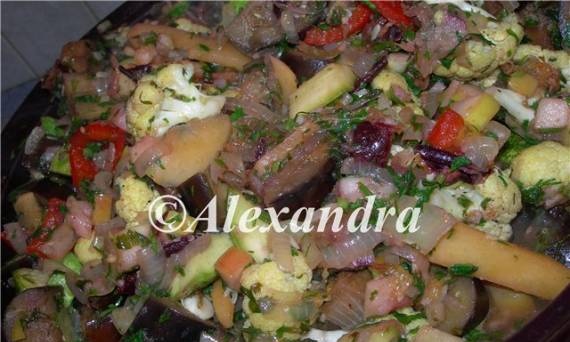 Moroccan style vegetables