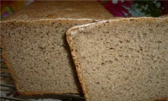 Rye-wheat bread with mashed potatoes (in the oven)