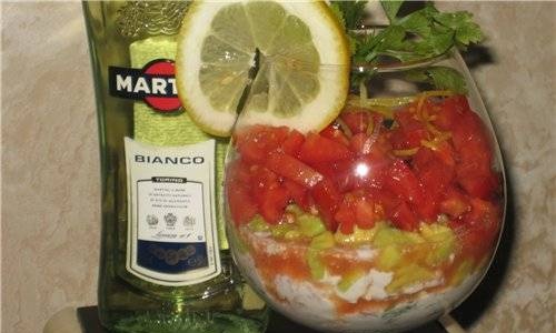 Porzione di insalata Martini