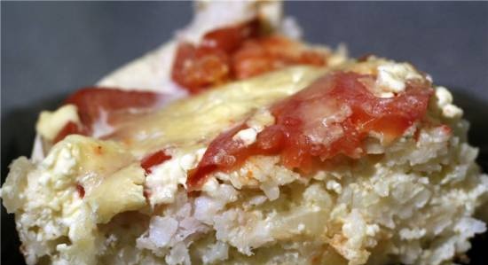 Rice casserole with fish