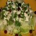 Green radish salad with pickled cheese