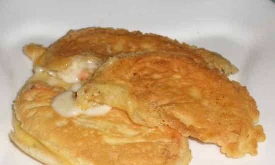 Fried cheese in batter