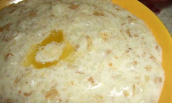 Porridge di latte "Riso con fiocchi di cereali"