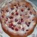 Curd and berry pie with nuts