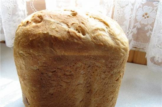 לחם סובין רגיל עם מרק תפוח אדמה (יצרנית לחם)