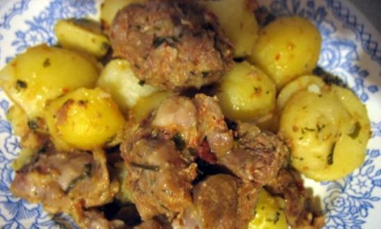 Kazan-kabob from turkey in a multicooker-pressure cooker