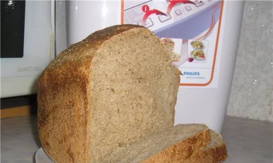 Philips. Wheat rye bread with bran