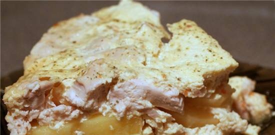 Burgonya csirkefilével sajtos omlettel (Cuckoo 1054)