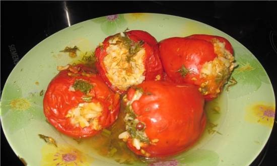 Stuffed peppers in a multicooker (Polaris PMC 0508AD)