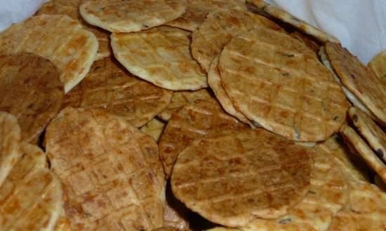 Saltniki (waffles for electric waffle iron)