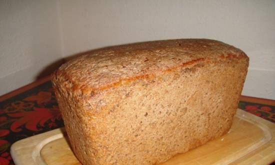 לחם שיפון מלא מחיטה מלאה עם מחמצת
