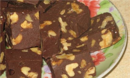 Fudge con noci