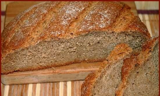 Rye bread "Without nothing" (oven, bread maker, slow cooker)
