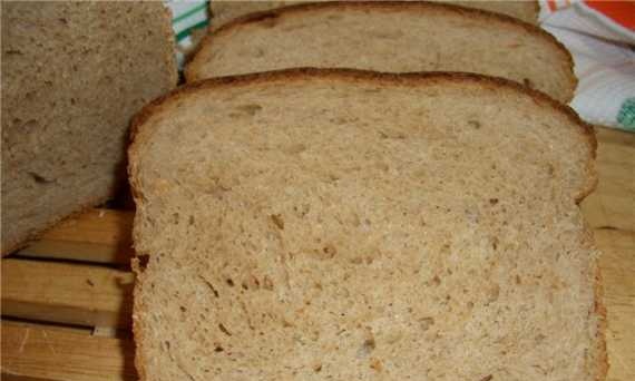 Whole grain buckwheat bread