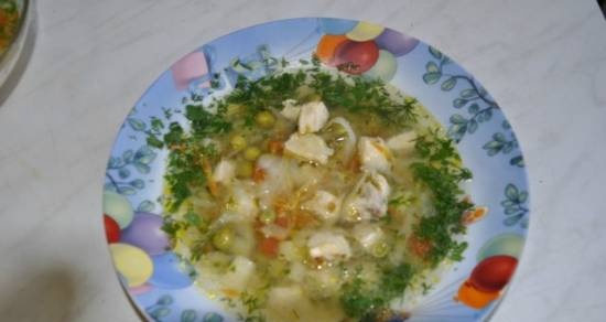 Sopa de pollo con verduras (Cuco 1054)