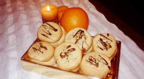 Orange and pistachio cookies