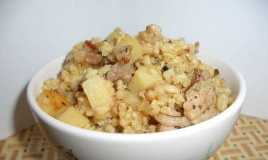 Millet and bulgur porridge with potatoes (Cuckoo 1054)