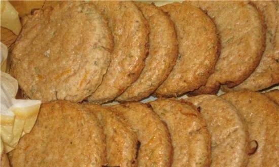 Whole grain rosemary biscuits