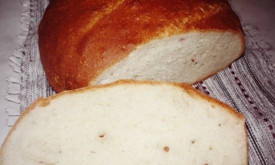 خبز أبيض سادة مع فلفل وردي