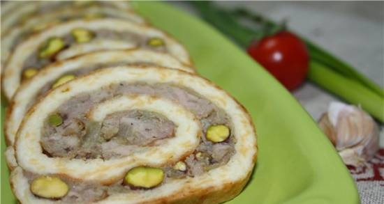 Roll with minced meat