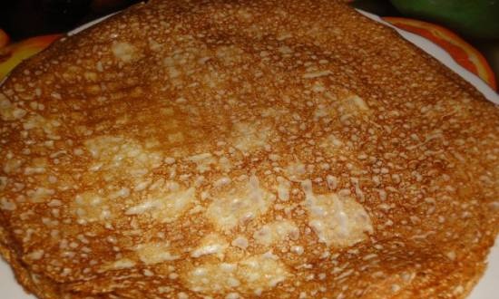 Kremete pannekaker (deig med rømme)