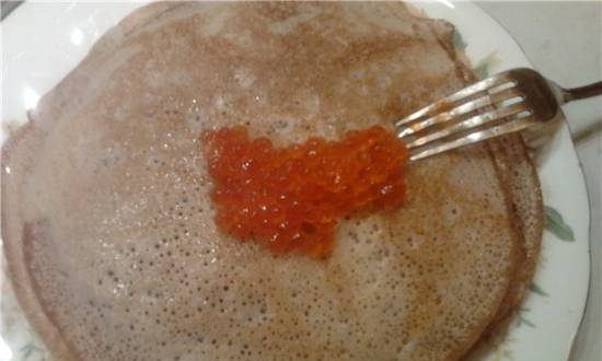 Sourdough pancakes with honey