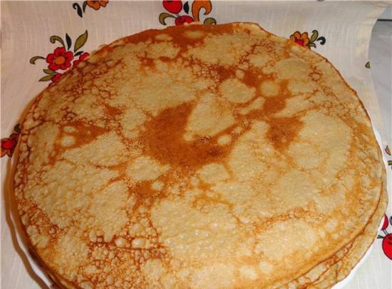 Pancakes "4 cereals" (wheat-corn-buckwheat-rye)