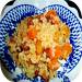 Bulgur with dried fruits and pumpkin