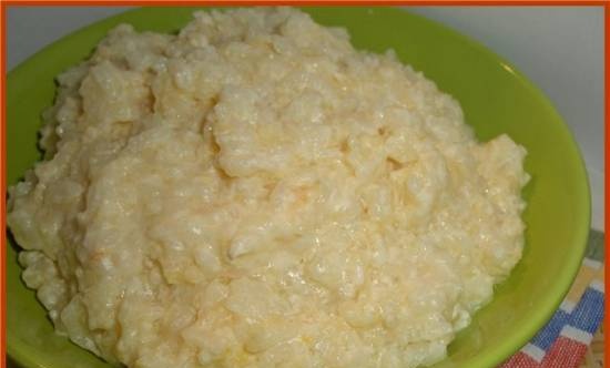 Rice-millet milk porridge (pressure cooker Brand 6050)