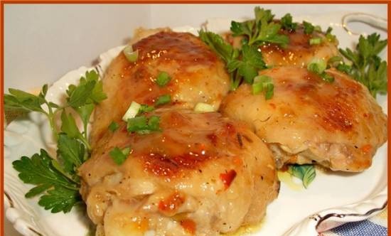 Chicken thighs in sweet and sour marinade (Brand 6050 pressure cooker)