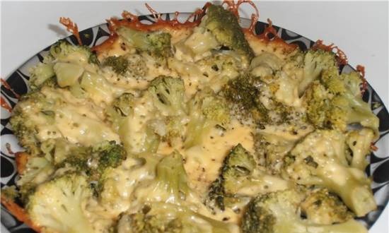 Broccoli met kaas, knapperige korst (merk 6050 snelkookpan)