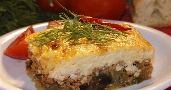 Moussaka is originally from Greece