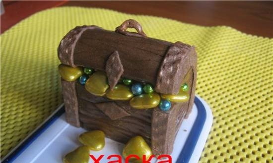 Cake treasure chest
