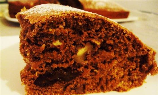 Coffee cake with prunes and nuts (lean)