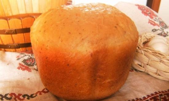 לחם צרפתי ביצרן לחם עם שמרים לחוצים